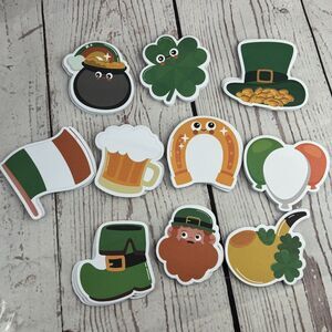 30 Pack Shamrock St Patricks Day Sticky Notes Lucky Clover Memo Pads Students